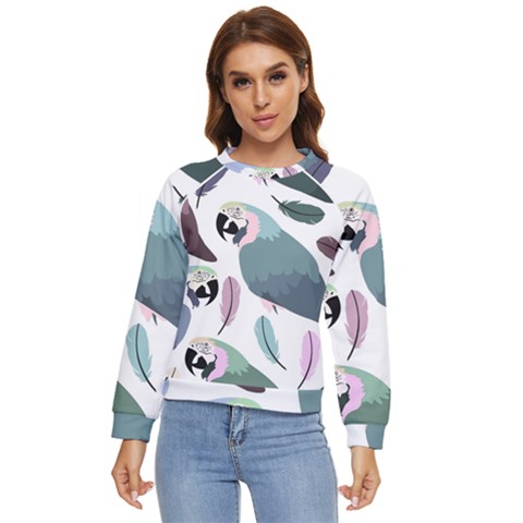 Parrot Women s Long Sleeve Raglan Tee by nateshop