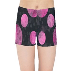 Pattern Circles Kids  Sports Shorts by nateshop