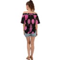 Pattern Circles Off Shoulder Short Sleeve Top View2