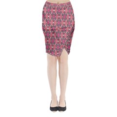 Pattern Motif Midi Wrap Pencil Skirt by nateshop