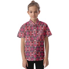 Pattern Motif Kids  Short Sleeve Shirt by nateshop