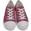 Pattern Motif Women s Low Top Canvas Sneakers View1