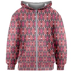 Pattern Motif Kids  Zipper Hoodie Without Drawstring by nateshop