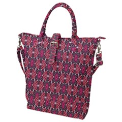 Pattern Motif Buckle Top Tote Bag by nateshop