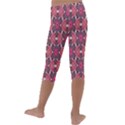 Pattern Motif Kids  Lightweight Velour Capri Leggings  View4