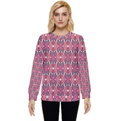 Pattern Motif Hidden Pocket Sweatshirt