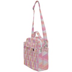 Pattern Triangle Pink Crossbody Day Bag by nateshop