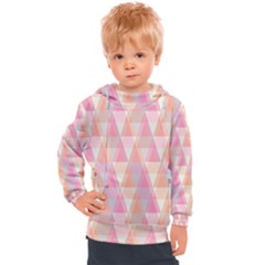 Pattern Triangle Pink Kids  Hooded Pullover by nateshop