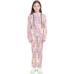 Pattern Triangle Pink Kids  Tracksuit by nateshop