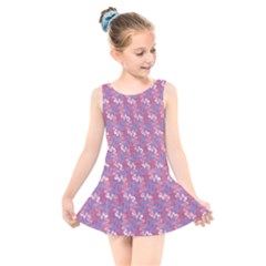 Pattern,ilustrasi Kids  Skater Dress Swimsuit by nateshop