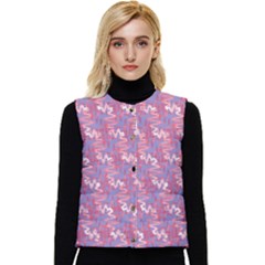 Pattern,ilustrasi Women s Short Button Up Puffer Vest by nateshop