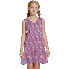 Pattern,ilustrasi Kids  Sleeveless Tiered Mini Dress by nateshop