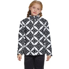 Pattern-black Kids  Puffer Bubble Jacket Coat