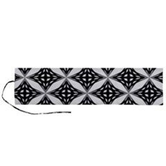 Pattern-black Roll Up Canvas Pencil Holder (l) by nateshop