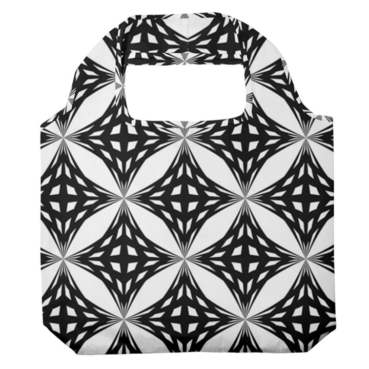 Pattern-black Premium Foldable Grocery Recycle Bag