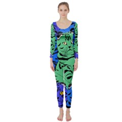 Pattern-cat Long Sleeve Catsuit by nateshop