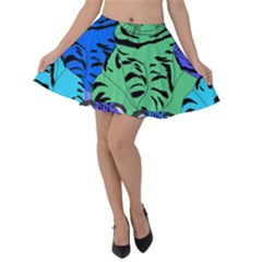 Pattern-cat Velvet Skater Skirt by nateshop