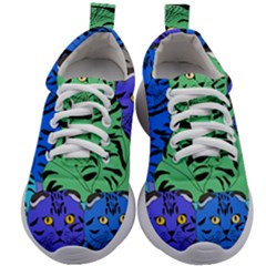 Pattern-cat Kids Athletic Shoes by nateshop