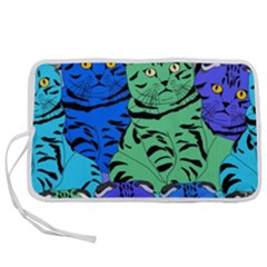 Pattern-cat Pen Storage Case (l) by nateshop