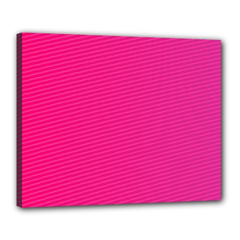 Pattern-pink Canvas 20  X 16  (stretched) by nateshop