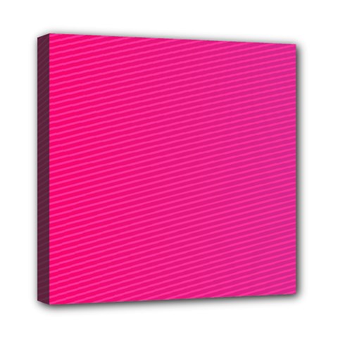 Pattern-pink Mini Canvas 8  X 8  (stretched) by nateshop