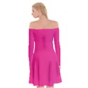 Pattern-pink Off Shoulder Skater Dress View2