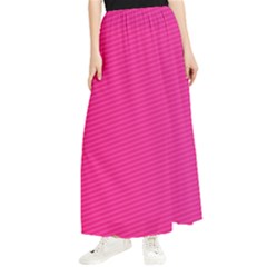 Pattern-pink Maxi Chiffon Skirt by nateshop