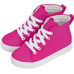 Pattern-pink Kids  Hi-top Skate Sneakers by nateshop