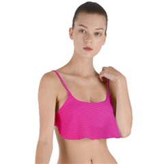 Pattern-pink Layered Top Bikini Top  by nateshop