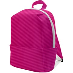 Pattern-pink Zip Up Backpack by nateshop