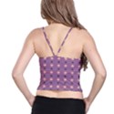 Pattern-puple Box Spaghetti Strap Bra Top View2