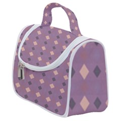 Pattern-puple Box Satchel Handbag by nateshop