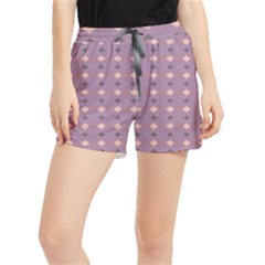 Pattern-puple Box Women s Runner Shorts