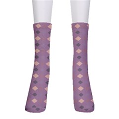 Pattern-puple Box Crew Socks