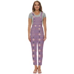 Pattern-puple Box Women s Pinafore Overalls Jumpsuit