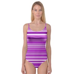 Pattern-purple Lines Camisole Leotard  by nateshop