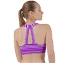 Pattern-purple Lines Sweetheart Sports Bra View2