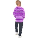 Pattern-purple Lines Kids  Hooded Pullover View2