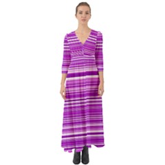 Pattern-purple Lines Button Up Boho Maxi Dress by nateshop