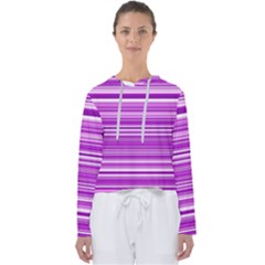 Pattern-purple Lines Women s Slouchy Sweat