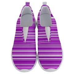 Pattern-purple Lines No Lace Lightweight Shoes by nateshop