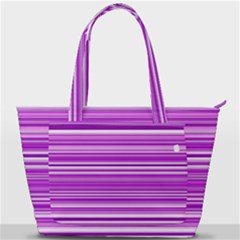 Pattern-purple Lines Back Pocket Shoulder Bag  by nateshop