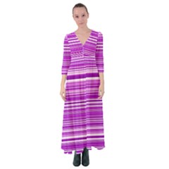 Pattern-purple Lines Button Up Maxi Dress