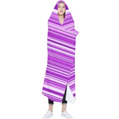 Pattern-purple Lines Wearable Blanket by nateshop