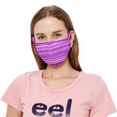 Pattern-purple Lines Crease Cloth Face Mask (adult) by nateshop