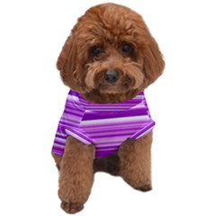 Pattern-purple Lines Dog T-shirt by nateshop