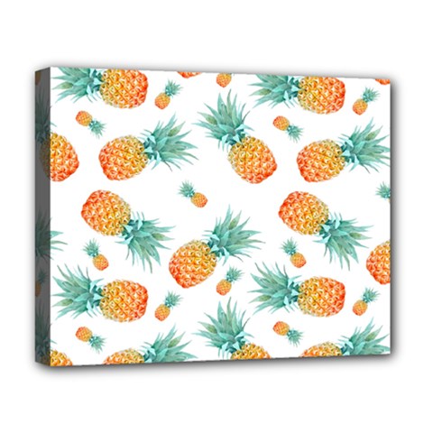 Pineapple Deluxe Canvas 20  X 16  (stretched) by nateshop