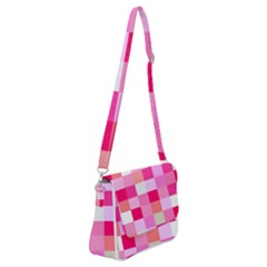 Pink Box Shoulder Bag With Back Zipper by nateshop