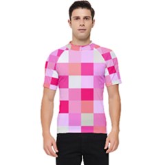 Pink Box Men s Short Sleeve Rash Guard by nateshop