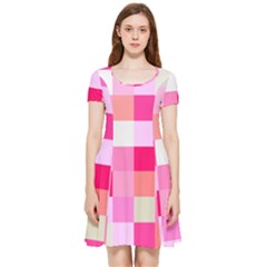 Pink Box Inside Out Cap Sleeve Dress by nateshop